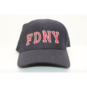 Vintage FDNY Fitted Dad Hat Never Worn, Navy Blue w\Red Embroidered Letters L\XL